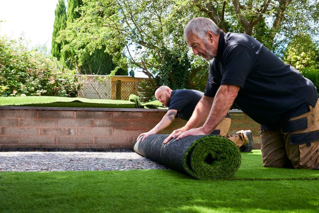 artificial turf installation